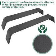 DURAFORCE 13"-15" Tires Steel Diamond Tread Plate Tandem Axle Trailer Fenders 10"x72"x13"