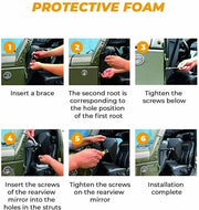 DURAFORCE For Jeep Wrangler JK CJ YJ TJ JL Door Off Quick Release Side Hinge View Mirrors