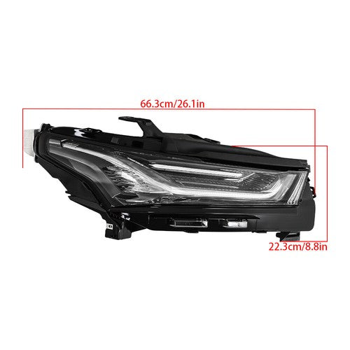 DURAFORCE Clear Lens Daytime Running Light Right Side For Chevrolet Teaverse 2022-2023 LED
