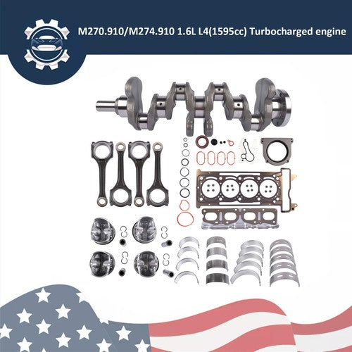 DURAFORCE Engine Overhaul Rebuild Kit - Crankshaft / Gasket for Mercedes M270 1.6 40853600
