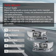 DURAFORCE For GMC Sierra 1500 99-07 & Yukon 00-06 L+R Headlight Replacement Halogen Black