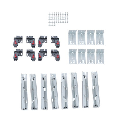 DURAFORCE 4 Pairs Undermount Drawer Slides 12 inch Undermount Soft Close Drawer Slides