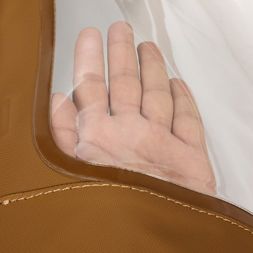 DURAFORCE For Ford Mustang 1994-2004 Convertible Tan Soft Top Plastic Window Sailcloth