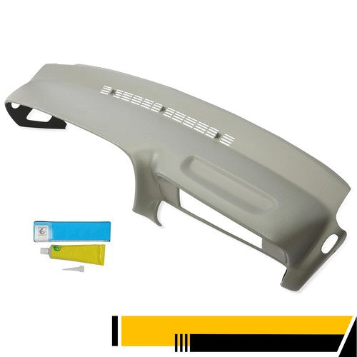 DURAFORCE Molded Dash Cover Overlay for 1997-1999 2000 Chevy GMC SUVs C K1500 Suburban Grey