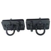 DURAFORCE 2 Pack Tractor Bucket Hooks with Tie down Ring, Grade 70 Forged Steel Black