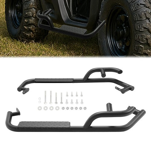 DURAFORCE Nerf Bars Powder Coated Steel for Can-Am Defender HD5 HD8 HD10 2 Door 2016-Up