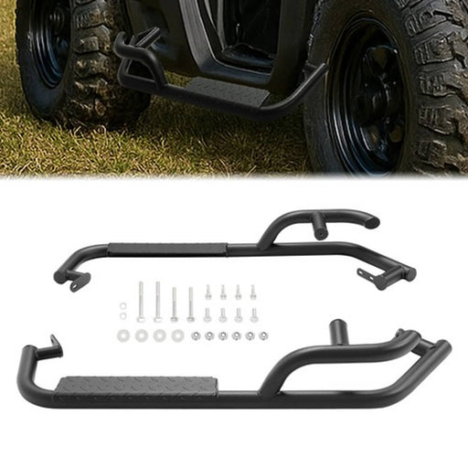 DURAFORCE Nerf Bars Powder Coated Steel for Can-Am Defender HD5 HD8 HD10 2 Door 2016-Up
