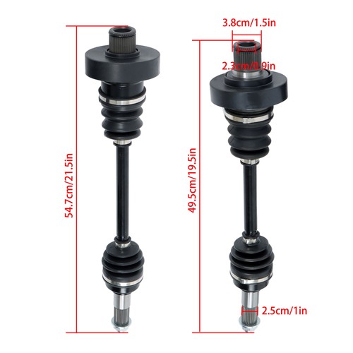 DURAFORCE ATV For Yamaha Grizzly 660 YFM660 03-08 CV Axles Drive Shaft Rear Left and Right