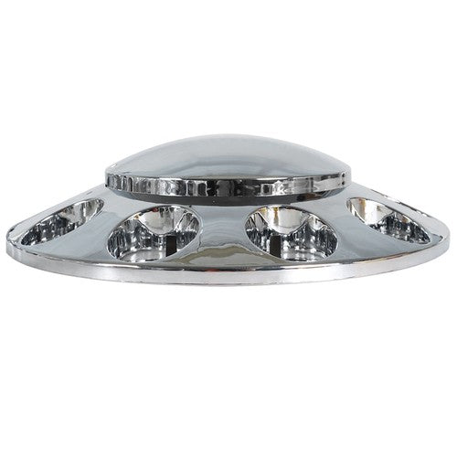 DURAFORCE Wheel Axle Hub Cover Kit Semi Truck Wheel Front 33mm Nut Covers Set 2 Of Chrome