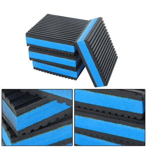 DURAFORCE 8 Pack 3" x 3" x 7/8" EVA Rubber Shock-absorbing Pad Anti Vibration Pads