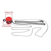DURAFORCE Chain Hoist Chain Block 1 Ton Capacity 10 Feet Lift Steel Construction Red