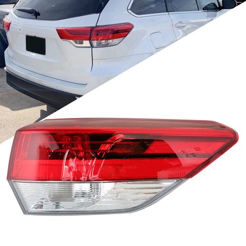 DURAFORCE RH Rear Lamp Outer Tail Light Red For Toyota Highlander 2017-2019 Passenger Side