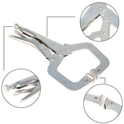 DURAFORCE 10 pc 11" Swivel Pad Locking C-Clamp Locking Pliers Entrained Rotary Gasket US