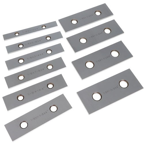 DURAFORCE 0. 001" 1/8 x 4" 10 Pair Precision Parallel Set Hardened Steel In Case