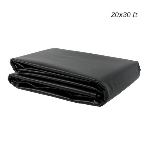 DURAFORCE Pond Liner 20x30 FT 20mil Fish Pond Liner Flexible Garden Pond Liners Waterproof