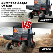 DURAFORCE For Polaris Ranger XP 900 / 1000 13-19 Front & Rear A-ARM Guards Skid Plate