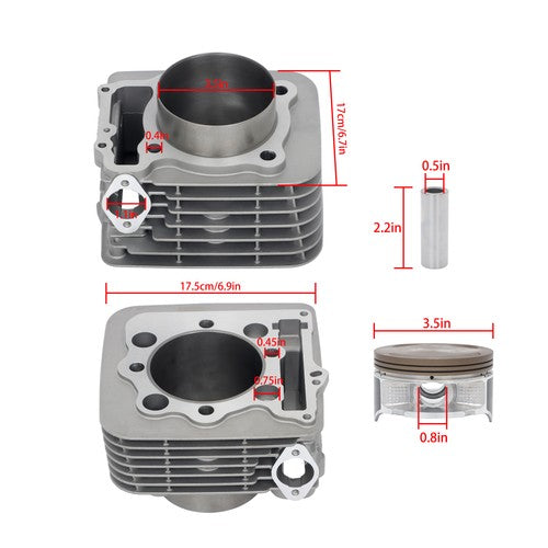 DURAFORCE Crankshaft Bearings Piston Cylinder Gasket Kit 89mm FOR Honda TRX400EX 1999-2014