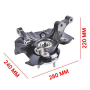 DURAFORCE Front Left Steering Knuckle & Wheel Hub Bearing for Hyundai Accent 1.6 2006-2011
