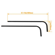 DURAFORCE Rear Roof Strut Brackets For 04-UP Club Car Precedent 07-16 Yamaha G29 Drive