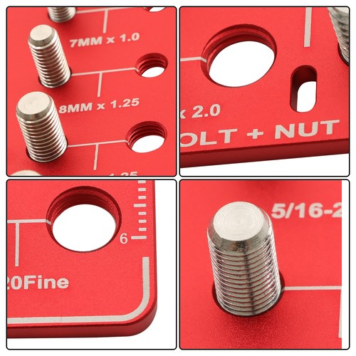 DURAFORCE 28 Nut and Bolt Thread Checker 14 Metric And 14 Standard Specifications
