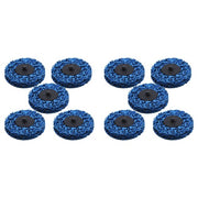 DURAFORCE 10 Pack 3" Blue Quick Change Easy Strip & Clean Discs For Paint Rust New