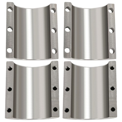 2PCS Universal 1.75 Inch Steel Bolt On Tube Clamps Weld Roll Cage Mount