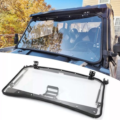 DURAFORCE 3-IN-1 Scratch Resistant Flip Windshield For Polaris General 1000 / 4 (2016+)