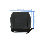 DURAFORCE Passenger Bottom Perforated New Seat Cover Black Leather For Acura RDX 2007-2015