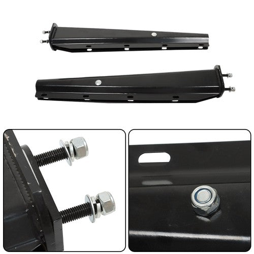 DURAFORCE Mud Flap Hanger Set 2.5" Bolt Pattern Spring Loaded Fits For Semi Truck 30"