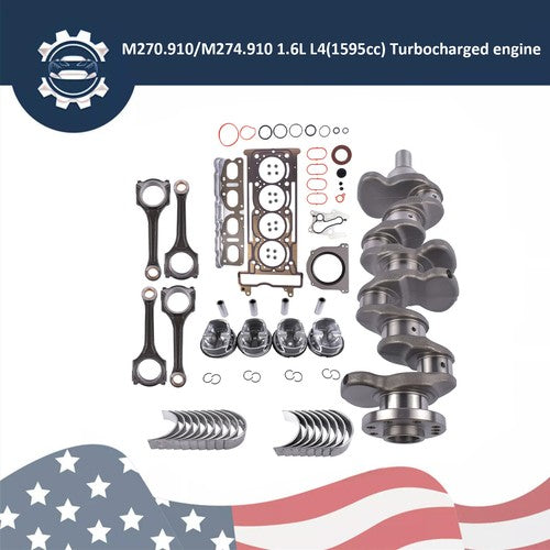 DURAFORCE Engine Overhaul Rebuild Kit - Crankshaft / Gasket for Mercedes M270 1.6 40853600