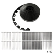 DURAFORCE 2 Inch For Lawn Tall Garden Edging 80ft Landscape Edging with 100 Spikes New