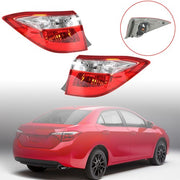 DURAFORCE Rear LH+RH Side Outer Tail Light Signal Lamp Fit For Toyota Corolla Series 14-16