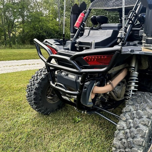 DURAFORCE Heavy Duty Rear Bumper for Polaris RZR XP 1000 (2014-2018) - BLACK