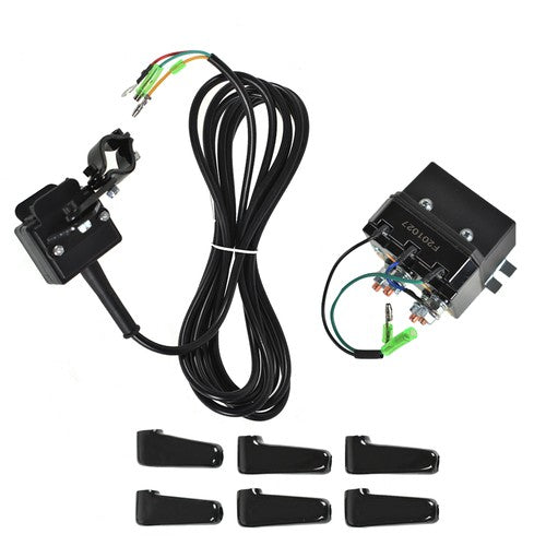 DURAFORCE 12V 250A For Contactor & Winch COMBO Solenoid Relay Rocker Thumb Switch