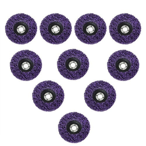 DURAFORCE 10 PackS 4"x5/8 Strip Discs Rust Remover Wheel Paint Removal Disc Angle Grinder