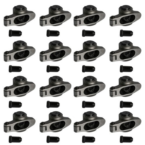 DURAFORCE For Chevy SBC 267 350 1.6 Ratio 7/16" Full Roller Rocker Arms No Self-Aligning