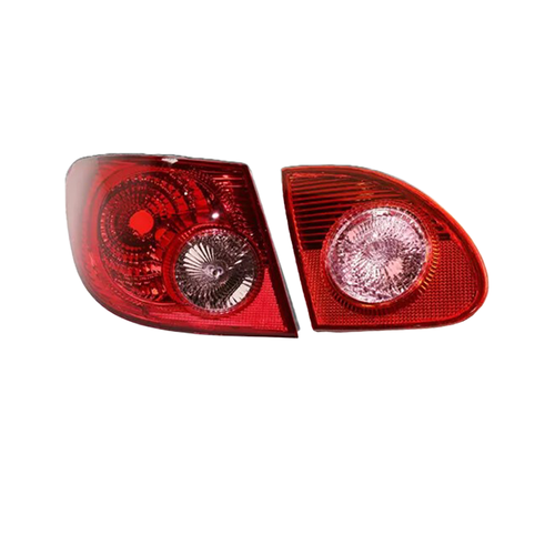 For 2003-2008 Toyota Corolla Outer+Inner Tail Lights Left Driver Side Clear Lens