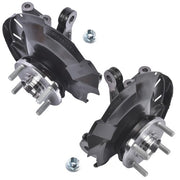 DURAFORCE 2Pcs Front Steering Knuckle Assembly for Dodge Attitude Hyundai Accent 1.4L 1.6L