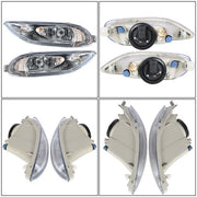 DURAFORCE For Toyota Corolla 2005-2008 Bumper Lamp Clear Fog Light Pair+Switch Wiring Kit