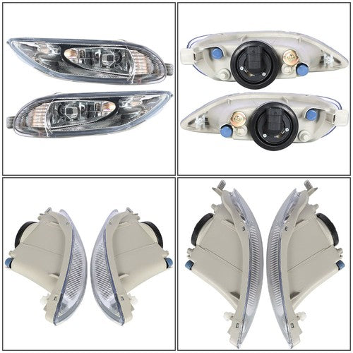 DURAFORCE For Toyota Corolla 2005-2008 Bumper Lamp Clear Fog Light Pair+Switch Wiring Kit