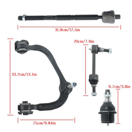 DURAFORCE For Ford F-150 2004-2005 Front Control Arm Ball Joint Tie Rod End Sway Bar 12Pc