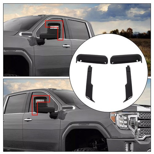 DURAFORCE Side Mirror Cover Caps for Chevy Silverado GMC Sierra HD 2500 3500 2020-2023 24