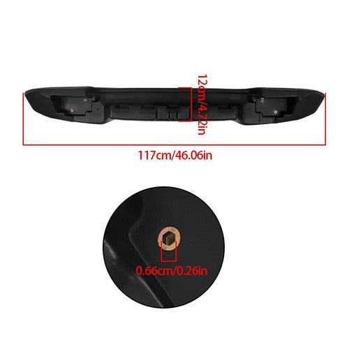 DURAFORCE Golf Cart Rear Bumper Black For Yamaha G29 Drive & Drive2 07-16 JW1-K7540-00