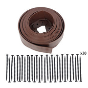 DURAFORCE 33 FT No-Dig Garden Edge Lawn Border L-shaped Landscape Edging Border Kit New