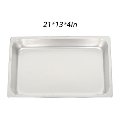 DURAFORCE Table Pans 6 Pack 4 Inch Deep Restaurant Steam Table Pans Without Lid Full Size