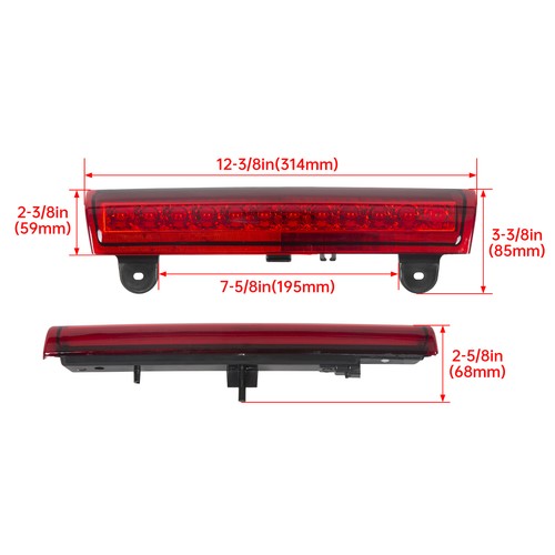 LED Third Brake Tail Light for Chevy Suburban Tahoe GMC Yukon 2000-2006 Red