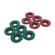 DURAFORCE 10 Pack 4-1/2 Inch Scour Flap Discs 120 and 240 Grit Grinding Sanding Discs