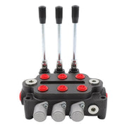 DURAFORCE 3 Spool 25 GPM Hydraulic Directional Control Valve Tractor Loader Double Acting