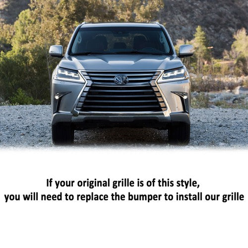 DURAFORCE Front Bumper Grille F-Sport Style for 2016-2021 Lexus LX570 Conversion