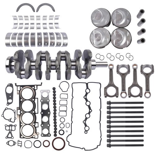 DURAFORCE Crankshaft Con Rod Gasket Set Pistons Bearing Screw Kit for Hyundai Sonata 2.0L